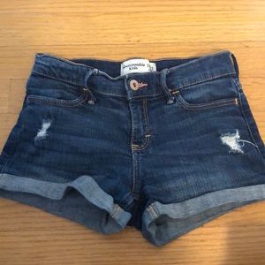 abercrombie kids jean shorts